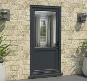Anthracite Grey UPVC 2XG External Door Set