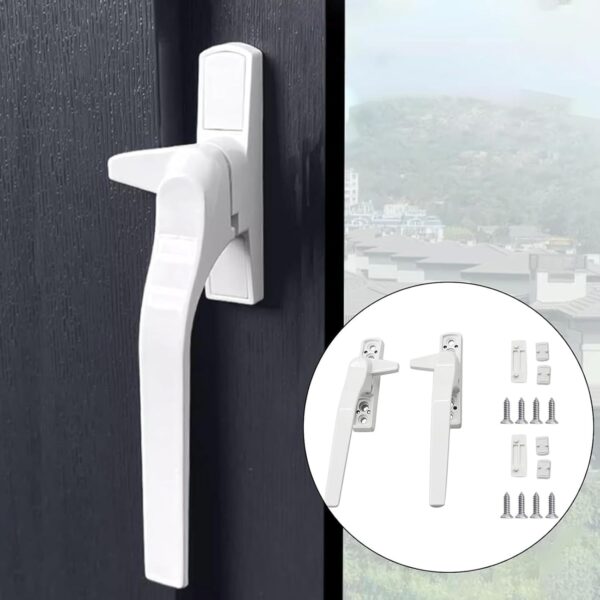 Window Handle, Double Glazing UPVC Window Handles, Window Handle Replacement Kit, Left and Right Hand, Handle Lever for Windows and Sliding Doors - Image 3
