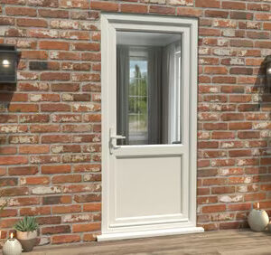 White UPVC 2XG External Door Set