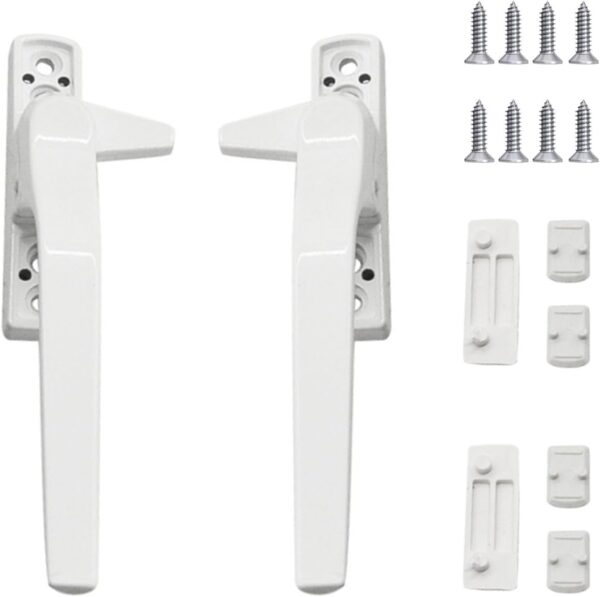 Window Handle, Double Glazing UPVC Window Handles, Window Handle Replacement Kit, Left and Right Hand, Handle Lever for Windows and Sliding Doors